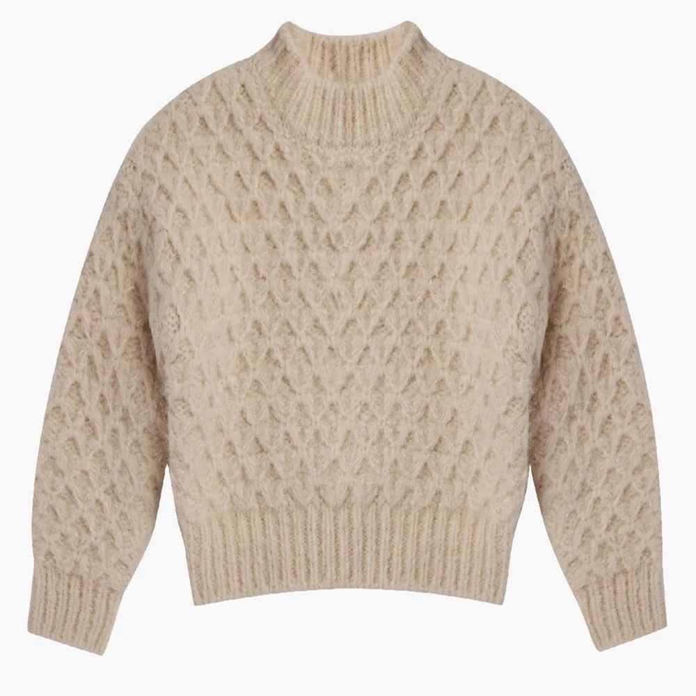 Rylee + Cru, Girl’s Carolina Turtleneck Sweater, 2-3Y, Natural